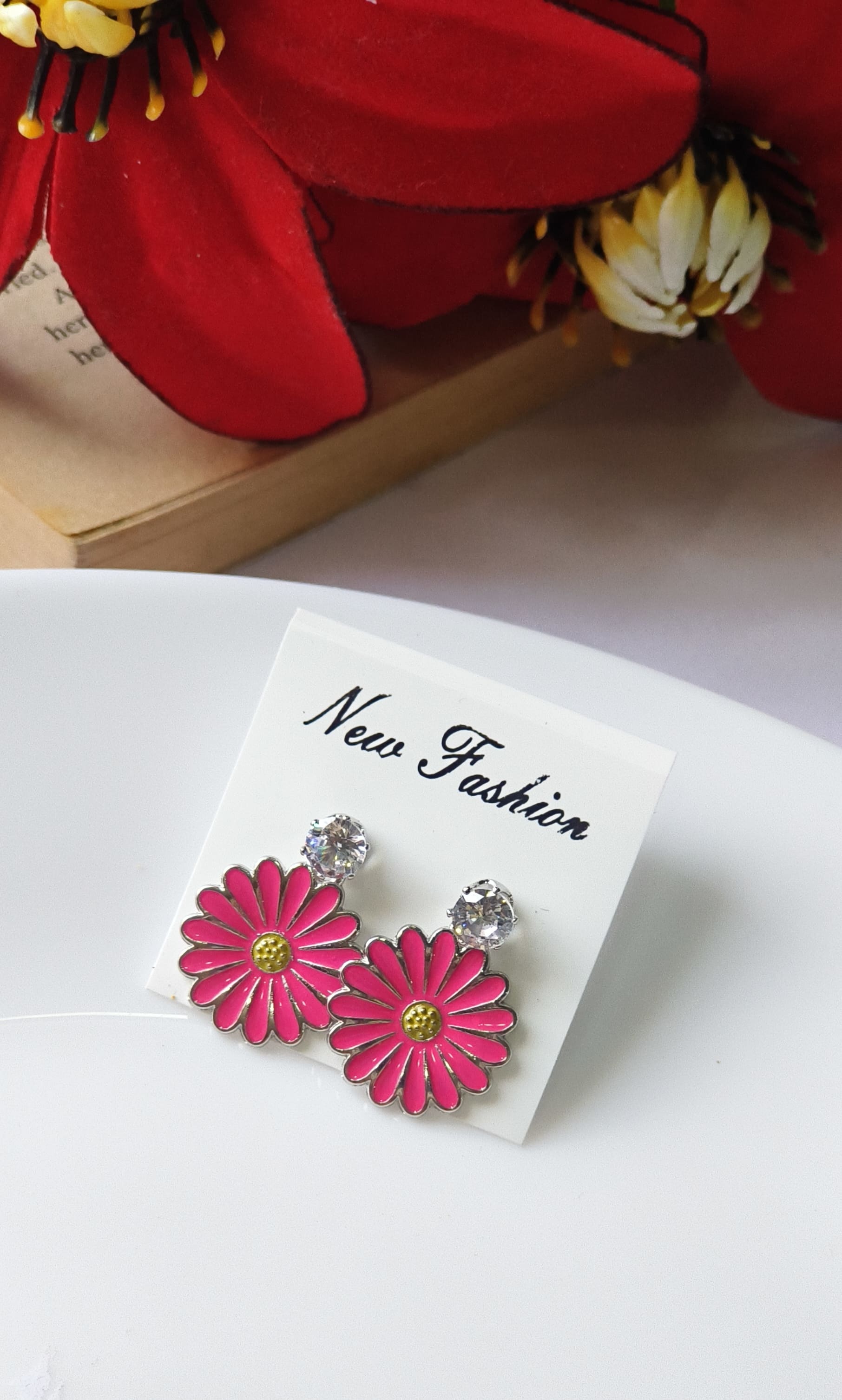Daisy flower earring