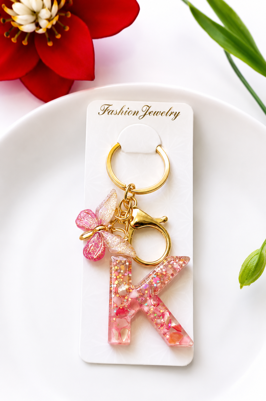 Resign keychain letter "K"