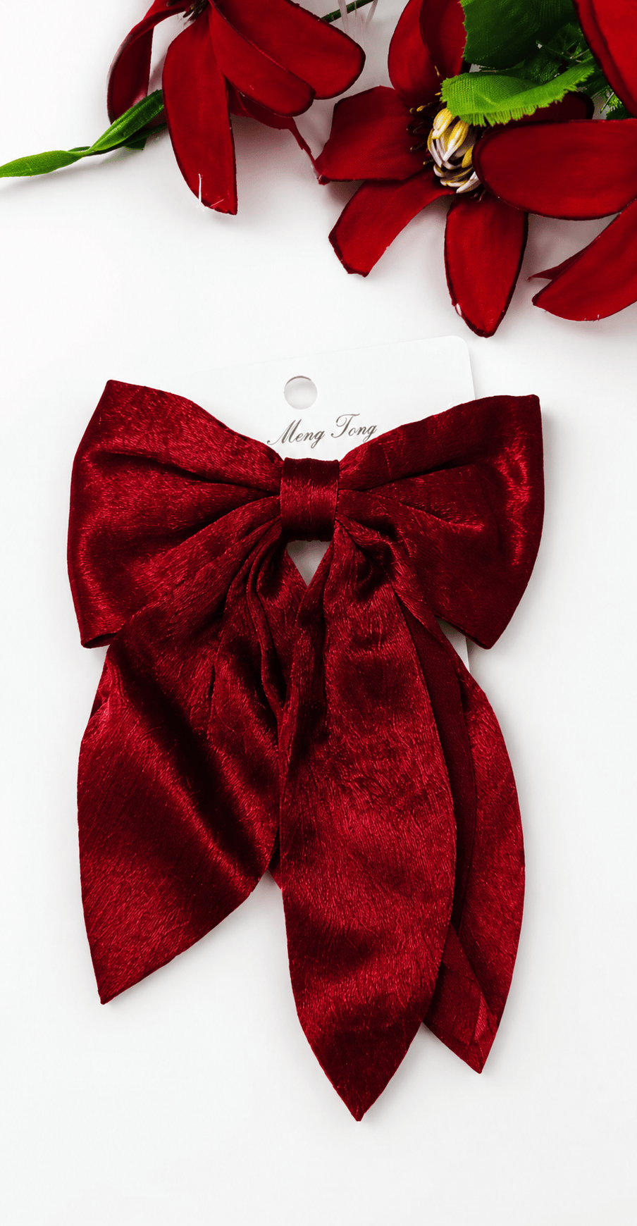 Bow tail hair clip