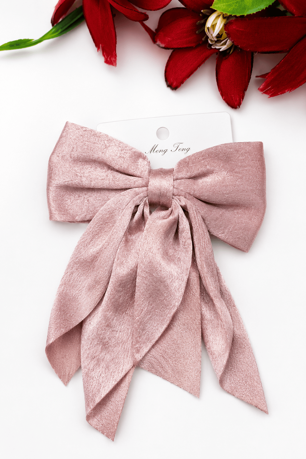 Bow tail hair clip