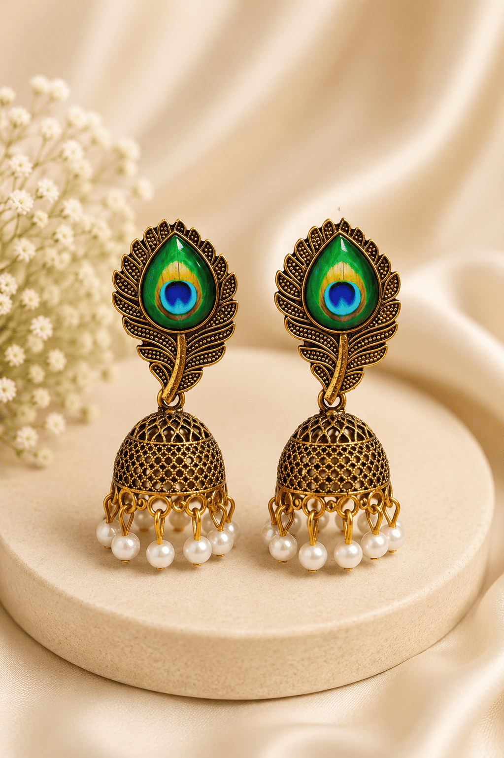 Peacock jhumka